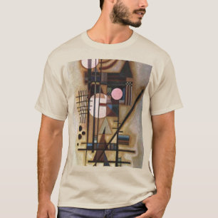 Kandinsky Softed Construction Abstract Art Sand T-shirt