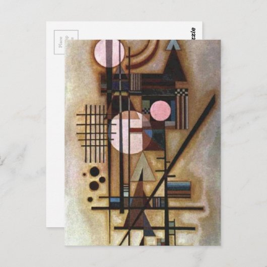 Kandinsky Softed Construction Briefkaart (Voorkant / Achterkant)