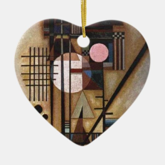 Kandinsky Softed Construction Keramisch Ornament (Voorkant)