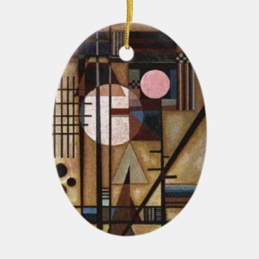 Kandinsky Softed Construction Keramisch Ornament (Voorkant)