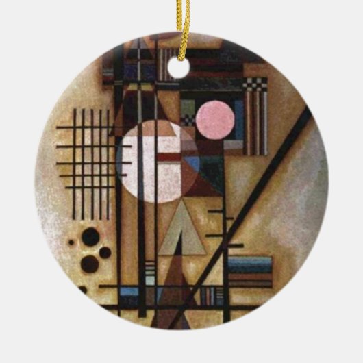 Kandinsky Softed Construction Keramisch Ornament (Voorkant)