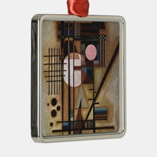 Kandinsky Softed Construction Metalen Ornament (Rechts)