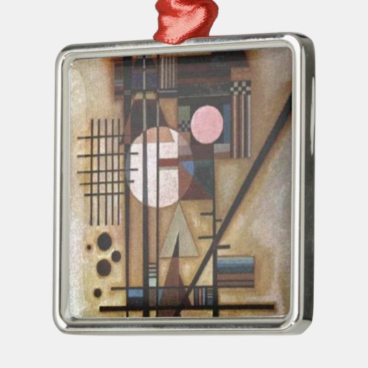 Kandinsky Softed Construction Metalen Ornament (Links)
