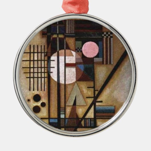 Kandinsky Softed Construction Metalen Ornament (Voorkant)