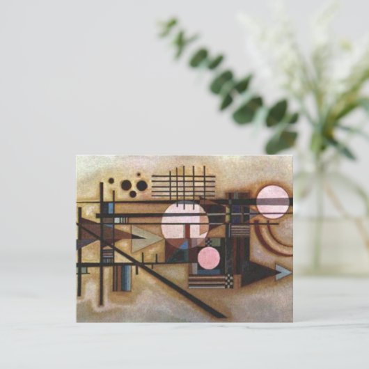 Kandinsky Softened Construction Flat Card (Staand voorkant)