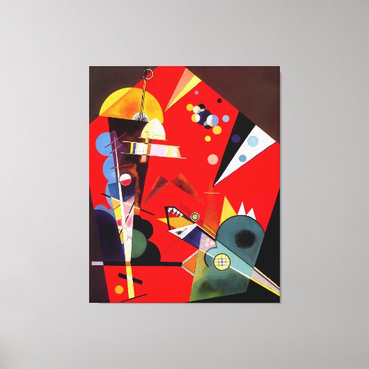 KANDINSKY - SPANNING IN ROOD - 1926 - Bauhaus - Canvas Afdruk (Voorkant)