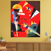 KANDINSKY - SPANNING IN ROOD - 1926 - Bauhaus - Canvas Afdruk (Insitu (Woonkamer))