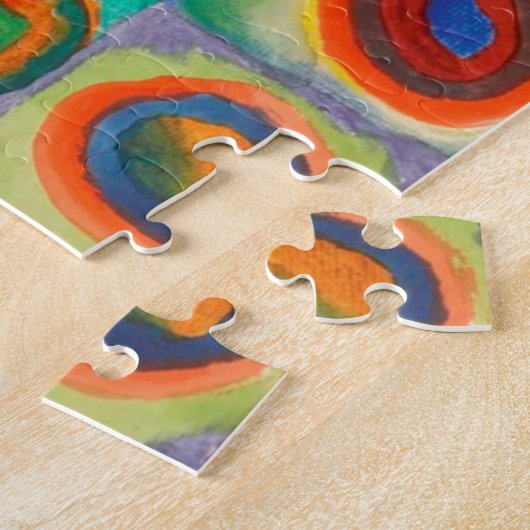 Kandinsky Squares Concentric Circles Abstract Art Legpuzzel (Zijkant)