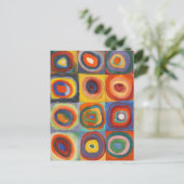 Kandinsky Squares Concentric Circles Briefkaart (Staand voorkant)