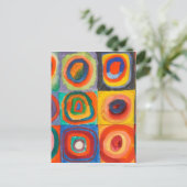 Kandinsky Squares Concentric Circles Briefkaart (Staand voorkant)