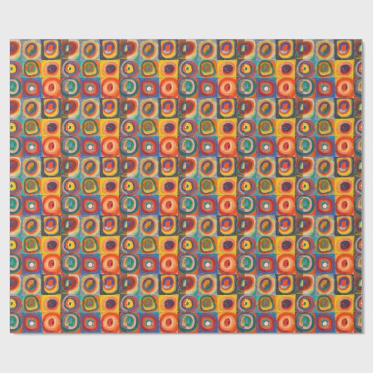 Kandinsky Squares Concentric Circles Cadeaupapier (Vlak)