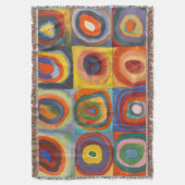 Kandinsky Squares Concentric Circles Deken (Voorkant Verticaal)
