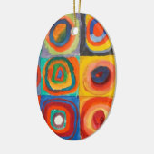 Kandinsky Squares Concentric Circles Keramisch Ornament (Links)