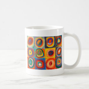Kandinsky Squares Concentric Circles Koffiemok