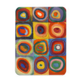 Kandinsky Squares Concentric Circles Magneet (Verticaal)