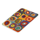Kandinsky Squares Concentric Circles Magneet (Linkerzijde)