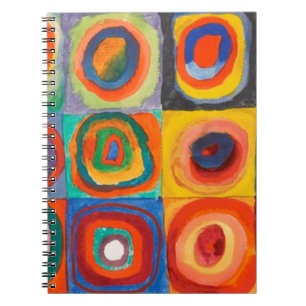 Kandinsky Squares Concentric Circles Notitieboek