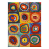 Kandinsky Squares Concentric Circles Perfect Poster (Voorkant)