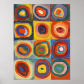 Kandinsky Squares Concentric Circles Poster (Voorkant)