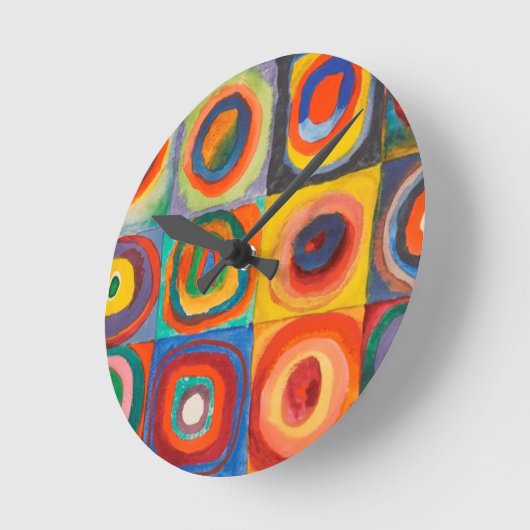 Kandinsky Squares Concentric Circles Ronde Klok (Hoek)