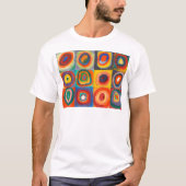 Kandinsky Squares Concentric Circles T-shirt (Voorkant)