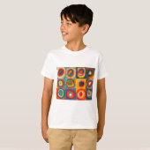 Kandinsky Squares Concentric Circles T-shirt (Voorkant volledig)
