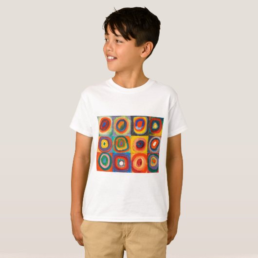Kandinsky Squares Concentric Circles T-shirt (Voorkant volledig)