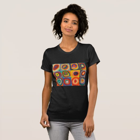 Kandinsky Squares Concentric Circles T-shirt (Voorkant volledig)