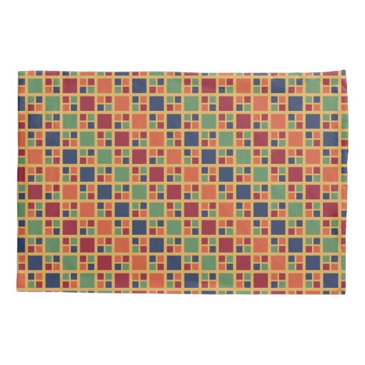 Kandinsky Squares Kussensloop (Achterkant-Links)