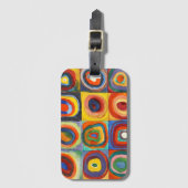 Kandinsky - Squares met Concentrische cirkels Bagagelabel (Voorkant (verticaal))
