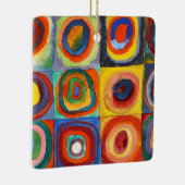 Kandinsky - Squares met Concentrische cirkels Keramisch Ornament (Rechts)