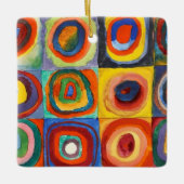 Kandinsky - Squares met Concentrische cirkels Keramisch Ornament (Voorkant)