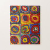 Kandinsky Squares met Concentrische cirkels kleuri Legpuzzel (Verticaal)