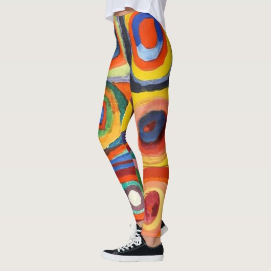 Kandinsky - Squares met Concentrische cirkels Leggings (Links)