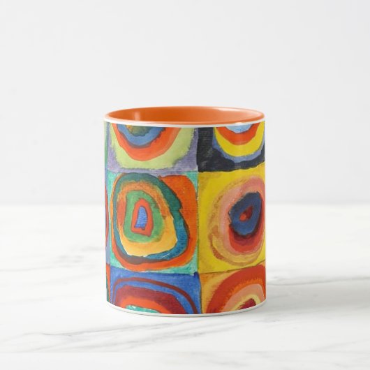 Kandinsky - Squares met Concentrische cirkels Mok (Midden)