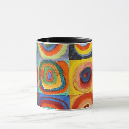 Kandinsky - Squares met Concentrische cirkels Mok (Midden)
