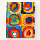 Kandinsky - Squares met Concentrische cirkels Notitieboek (Achterkant)