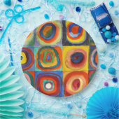 Kandinsky - Squares met Concentrische cirkels Papieren Bordje (Feest)