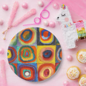Kandinsky - Squares met Concentrische cirkels Papieren Bordje (Feest)