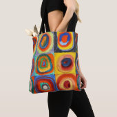 Kandinsky - Squares met Concentrische cirkels Tote Bag (Dichtbij)
