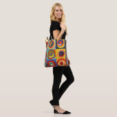 Kandinsky - Squares met Concentrische cirkels Tote Bag (Op model)