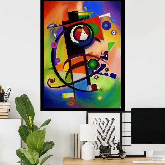 Kandinsky-stijl Poster (Thuiskantoor)