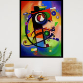 Kandinsky-stijl Poster (Keuken)