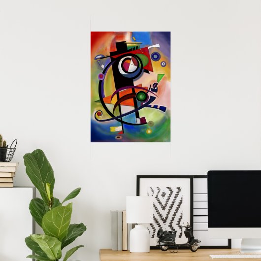 Kandinsky-stijl Poster (Thuiskantoor)