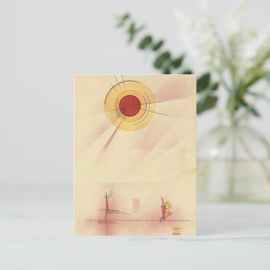 Kandinsky - Stralen, abstracte kunst, Briefkaart (Staand voorkant)
