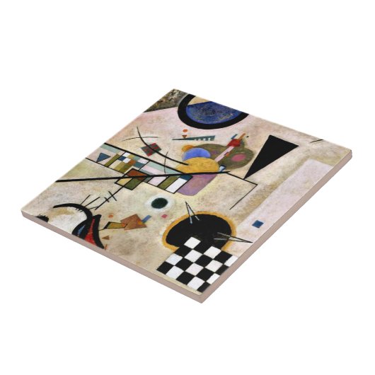 Kandinsky - strijders, tegeltje (Zijkant)