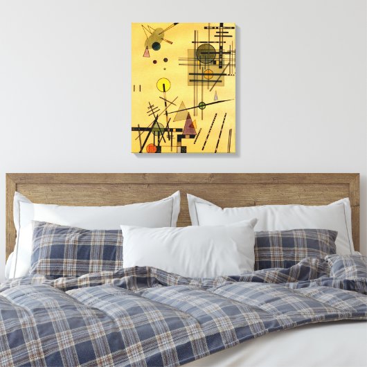 Kandinsky - Strings Canvas Afdruk (Insitu (Slaapkamer))