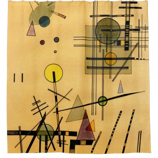 Kandinsky - Strings Douchegordijn (Voorkant)