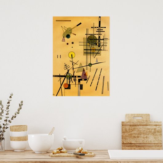 Kandinsky - Strings Poster (Keuken)