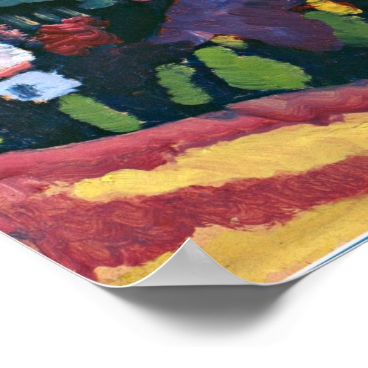 Kandinsky - Studie naar het landschap met de toren Poster (Hoek)